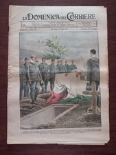 RIVISTA LA DOMENICA DEL CORRIERE N° 25 1917 G. D'ANNUNZIO DICE ELOGIO FUNEBRE