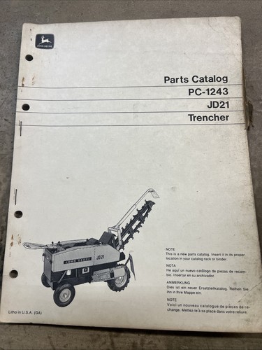 Catalogo ricambi trincia john - ricambi,