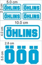 Kit 8 adesivi honda ohlins forcella carena cb cbr crf hornet nc transalp 