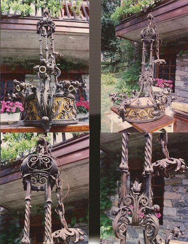 Lampadario ferro battuto di - battuto,