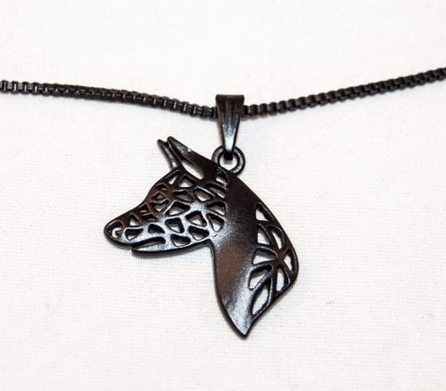 Collana con basenji - con,