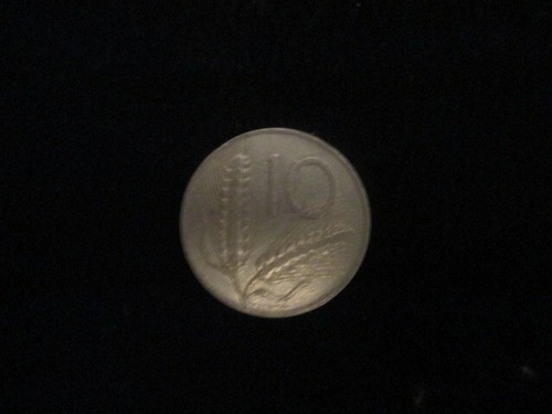 Moneta lire spiga anno 1955 - moneta, 10
