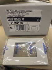 PLACCA 3 Posti Bianco Master