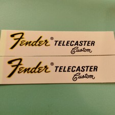Adesivo decalcomania paletta trasferimento acquascivolo chitarra FENDER TELECASTER 2 pezzi personalizzato