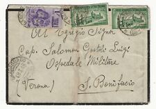 1944 Repubblica Sociale RSI busta con 1 l. Fratelli Bandiera e 1,25 l. Espresso