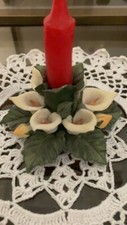 Candelabro fiori ceramica - fiori,