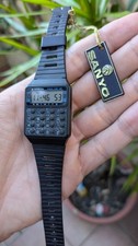 Sanyo World Time Calculator watch - NOS - 1980 - Rare vintage watch - Japan