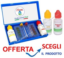 KIT Analisi Acqua GOCCE / Ricambio →  PH / Cloro / Bromo - Test Rapido Piscina