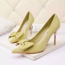 Decolte scarpe donna verde oro