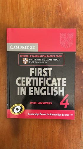 First certificate english 4 - certificate, in