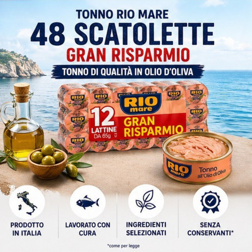 Rio mare tonno 48x65g offerta - mare,