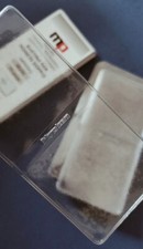 20 BUSTINE PLASTICA DOPPIE PER MONETE E CARTELLINO OTTIMA QUALITA' 55 X55 MM