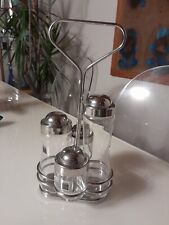 ALESSI - ACHILLE CASTIGLIONI - PHIL -Set Aceto Olio Sale Pepe