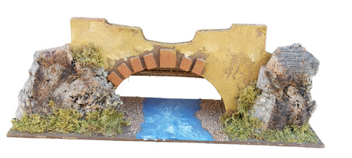 Ponte presepe con fiume - ponte,