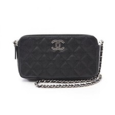 Borsa a tracolla CHANEL Matelasse catena AP3837 pelle nera SHW