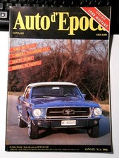 AUTO D'EPOCA GENNAIO 1992 - FORD MUSTANG CARRERA PANAMERICANA DIATTO STORY