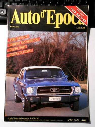 Auto epoca gennaio 1992 - d'epoca,