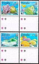 Tuvalu 1998 corallo, pesce, marina, natura, conservazione, Greenpeace MNH