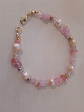 Bracciale  perle naturali e pietre dure semi preziose