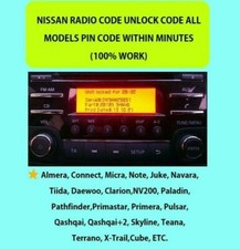 CODICE RADIO NISSAN QASHQAI -