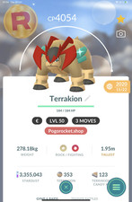 Shiny Terrakion LVL50 3MOVES