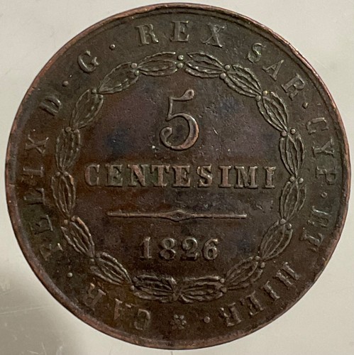 Centesimi 1826 moneta - 5,