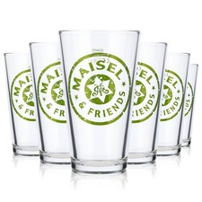 Bicchieri birra Maisel bianchi