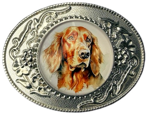 Fibbia per cintura - , spaniel