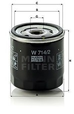 MANN-FILTER Filtro olio  W