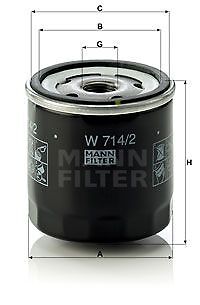 Mann filter filtro - olio,