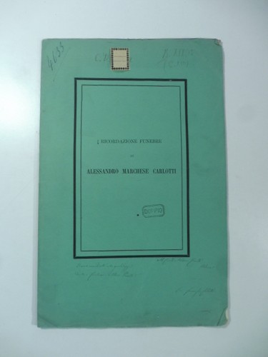 Ricordazione funebre - , di