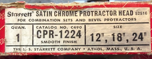 Starrett 490 cpr 1224 - n.,