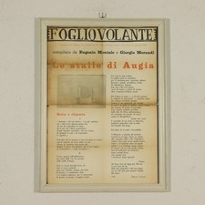 Foglio Volante compilato da Eugenio Montale e Giorgio Morandi.