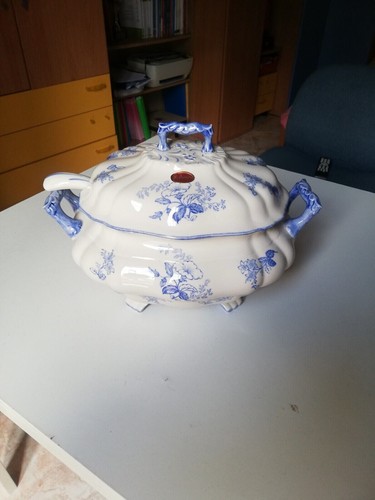 Zuppiera vintage con mestolo - zuppiera,