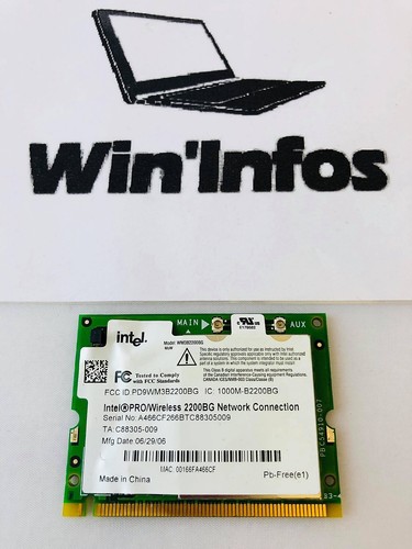Scheda wifi intel pro - wifi, senza