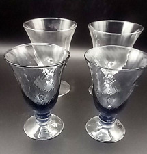 Set 4 Calici Bicchieri  Vetro