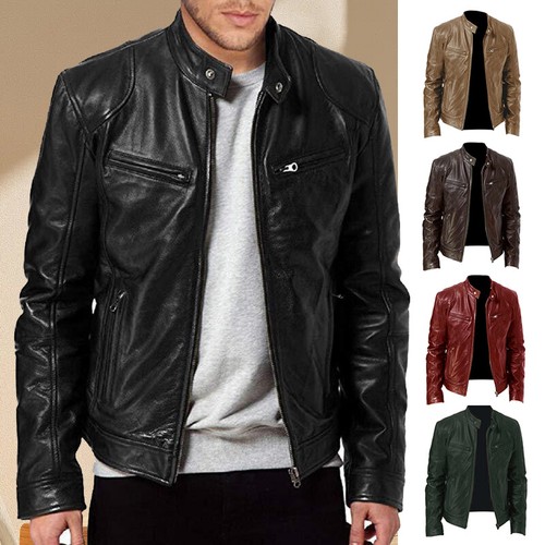 Giacca moto uomo ecopelle - giacca,