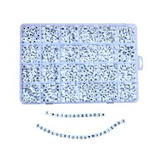  Kit Creazione Gioielli Perline Lettere Alfabeto Perle Di Lettera Acriliche