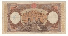 10000 LIRE  REPUBBLICHE MARINARE REGINE DEL MARE DECR 26/01/1957