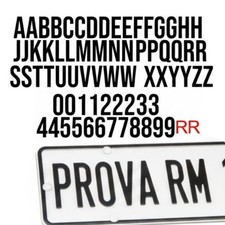 Set caratteri adesivi per - set,
