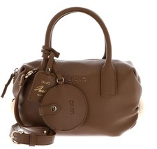 Borsa a mano Liu Jo Amelie ECS Bowler Bag S scamosciata marrone chiaro nuova