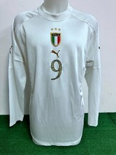 MAGLIA ITALIA INZAGHI MATCH WORN ISSUE HIRT JERSEY CAMISETA VINTAGE COA 2004