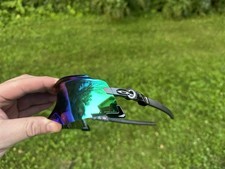 Occhiali da sole Oakley Kato Prizm nero/verde lucido con custodia