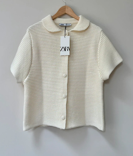 Giacca cardigan maglia - , panna