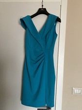 Tubino Donna, Turchese. Taglia XS. Marca rinascimento. Avvitato Con Drappeggio