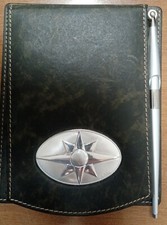 AGENDA PLANNING DA TAVOLO "CASTELLANI" + PENNA, SET ARGENTO 925