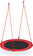 Altalena a Nido, Dondolo per Il Giardino, per Bambini E Adulti, Ø 110 Cm, Regola