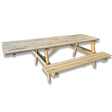 Tavolo da picnic in legno con