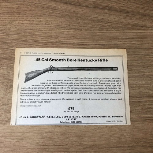 Guns143 magazine advert - guns143, 6x9