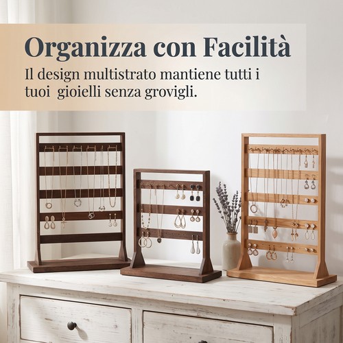 Porta gioielli legno e - gioielli,